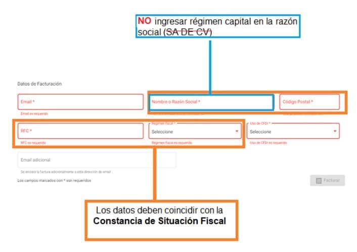 Facturacion Autopista Guadalajara Tepic Informacion fiscal
