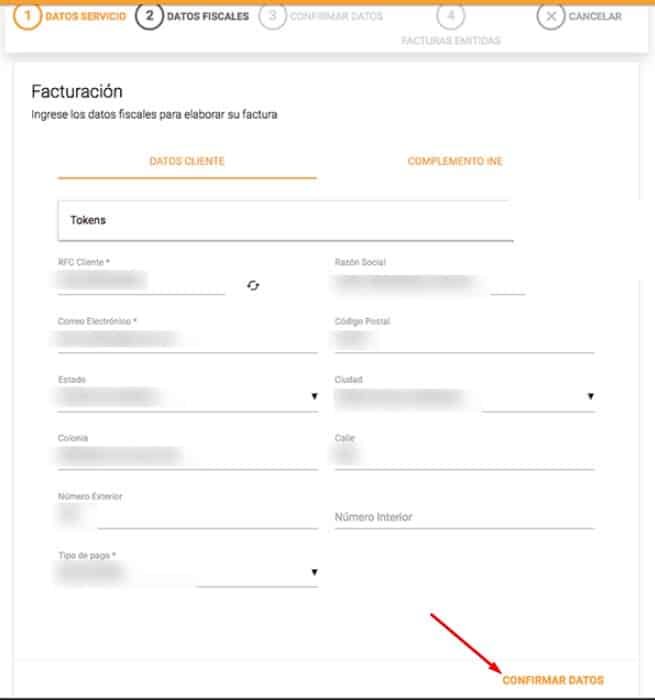 Facturacion PrimeraPlus Datos Fiscales