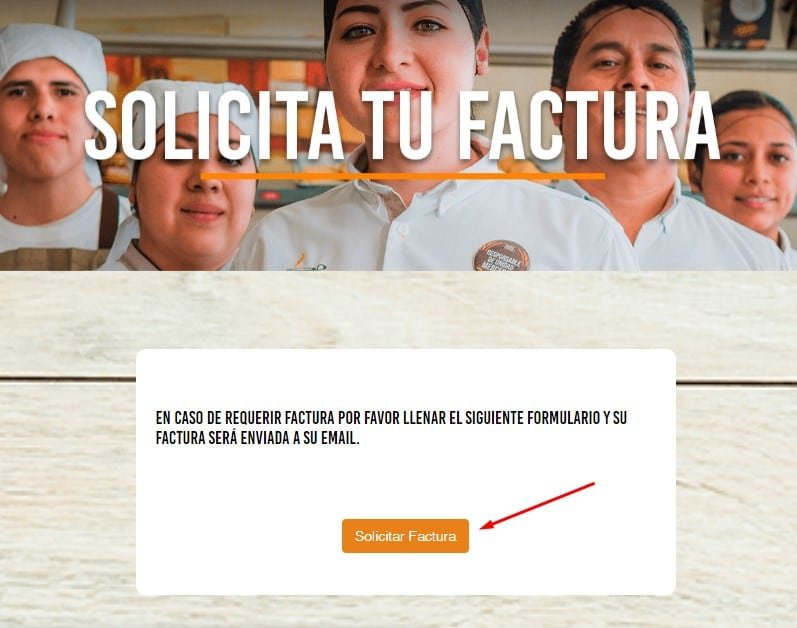 Facturacion Restaurante Madero Boton factura