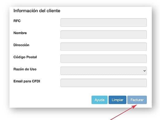Facturar JOi Dollar Plus Datos fiscales