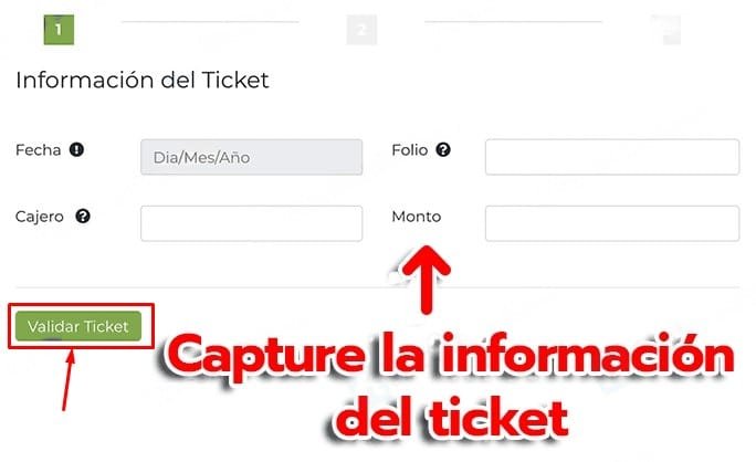 Facturar MOBO Shop Datos del ticket