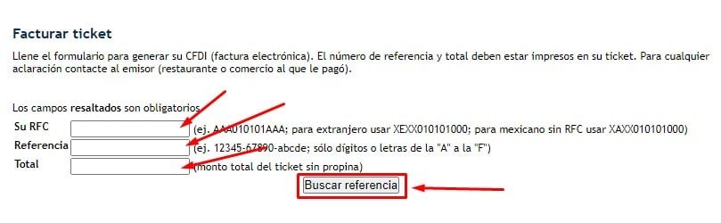 Facturar Pane En Via Datos del ticket