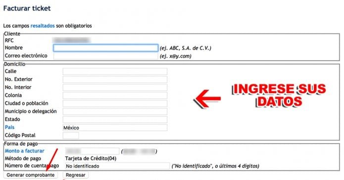Facturar Pane En Via Datos fiscalest