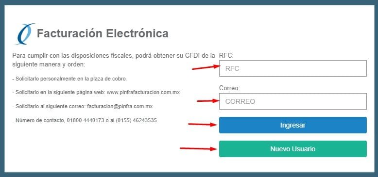Facturar Promotora de Carreteras Ecatepec Piramides Iniciar sesion Facturar Promotora de Carreteras Ecatepec Piramides Iniciar sesion