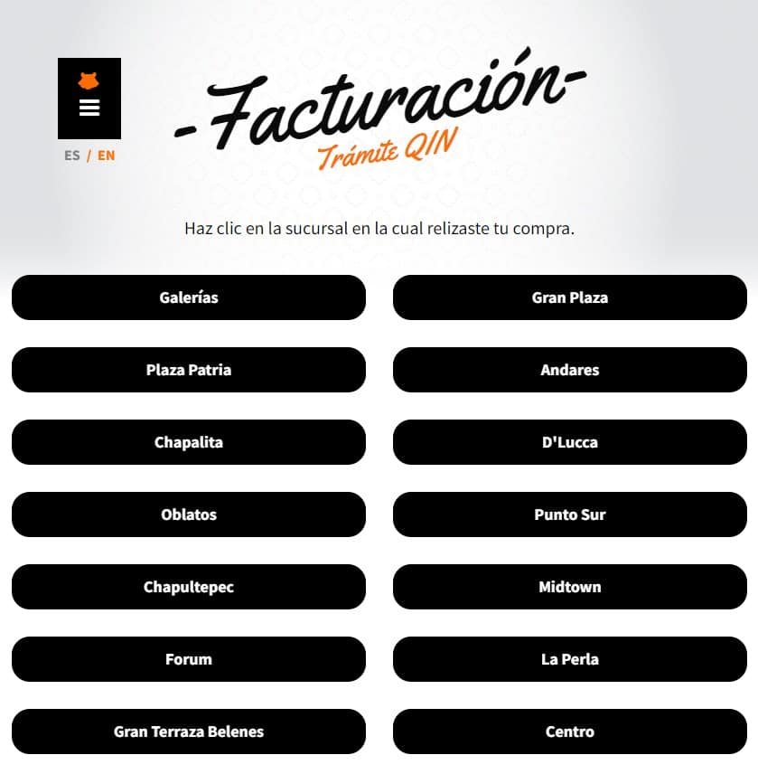 Facturar Qin Oriental Food Seleccionar Sucursal Facturar Qin Oriental Food Seleccionar Sucursal