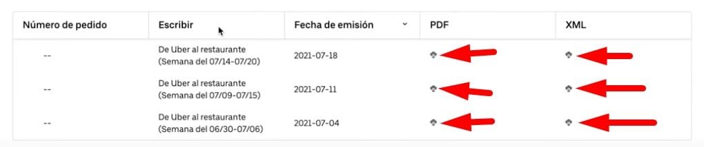 Facturar a Uber Eats Descargar factura PDF o XML Facturar a Uber Eats Descargar factura PDF o XML