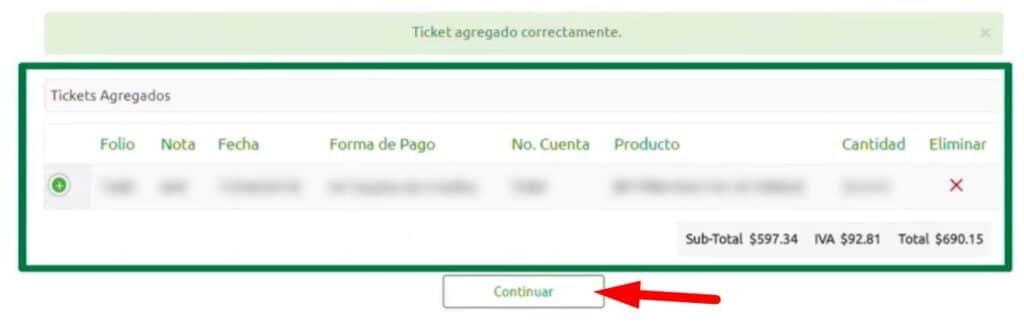 Facturacion BP Revisar datos