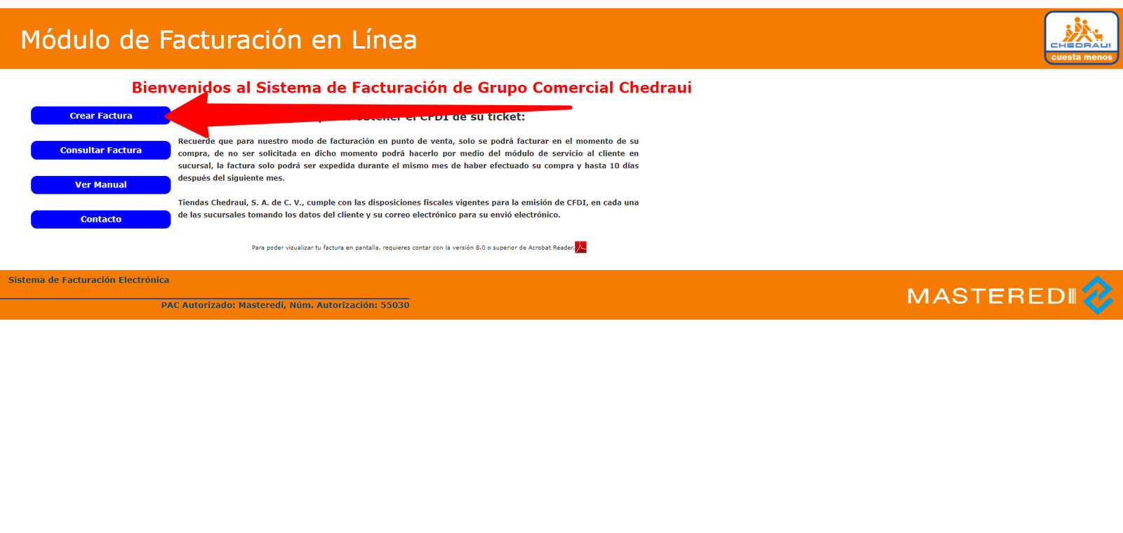 crear factura Chedraui Facturar Tickets ADN Fiscal