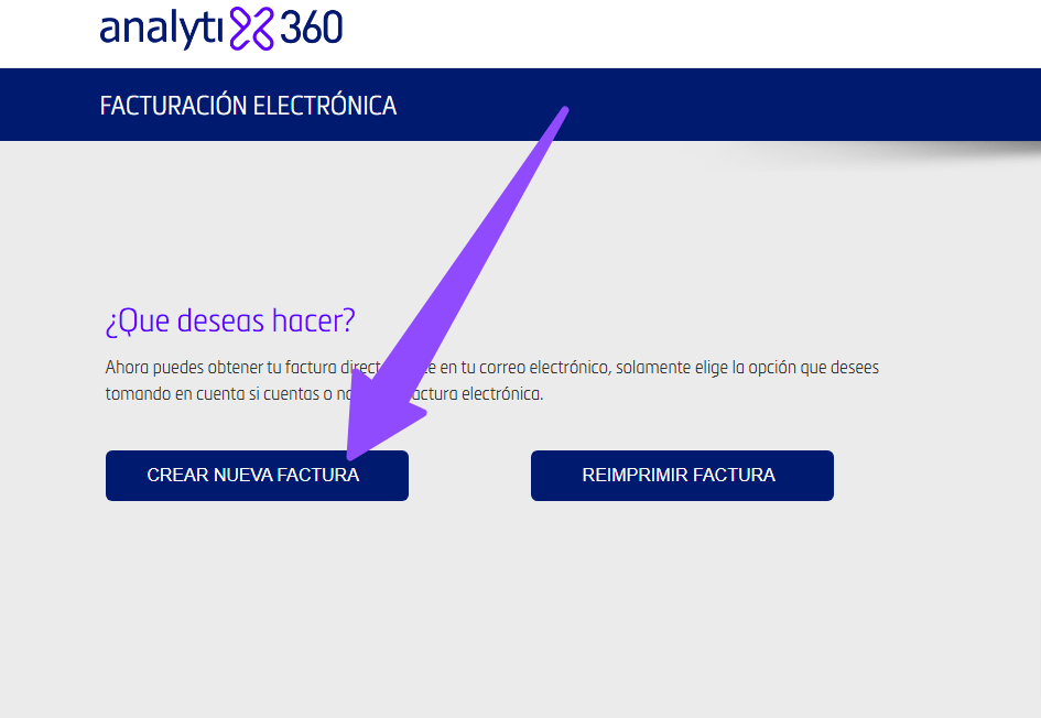 crear nueva factura Cafrema Facturar Tickets ADN Fiscal