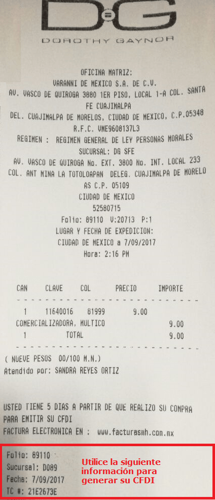 ejemplo ticket Dorothy Gaynor facturacion ejemplo ticket Dorothy Gaynor facturacion Facturar Tickets ADN Fiscal
