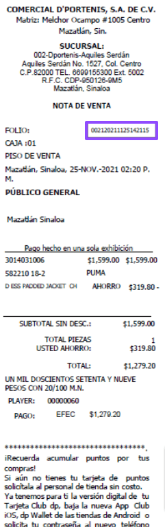 ejemplo ticket facturar Dportenis ejemplo ticket facturar Dportenis Facturar Tickets ADN Fiscal