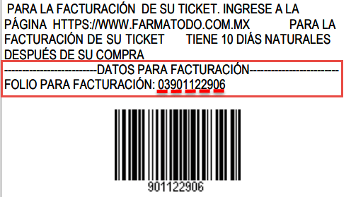 ejemplo ticket facturar Farmatodo Facturar Tickets ADN Fiscal