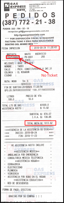 ejemplo ticket facturar Gas Express Nieto Facturar Tickets ADN Fiscal