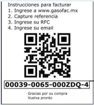 identifica referencia en ticket Gasofac facturacion Facturar Tickets ADN Fiscal
