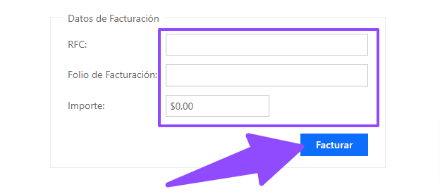 ingresar rfc y ticket Carvel facturacion Facturar Tickets ADN Fiscal