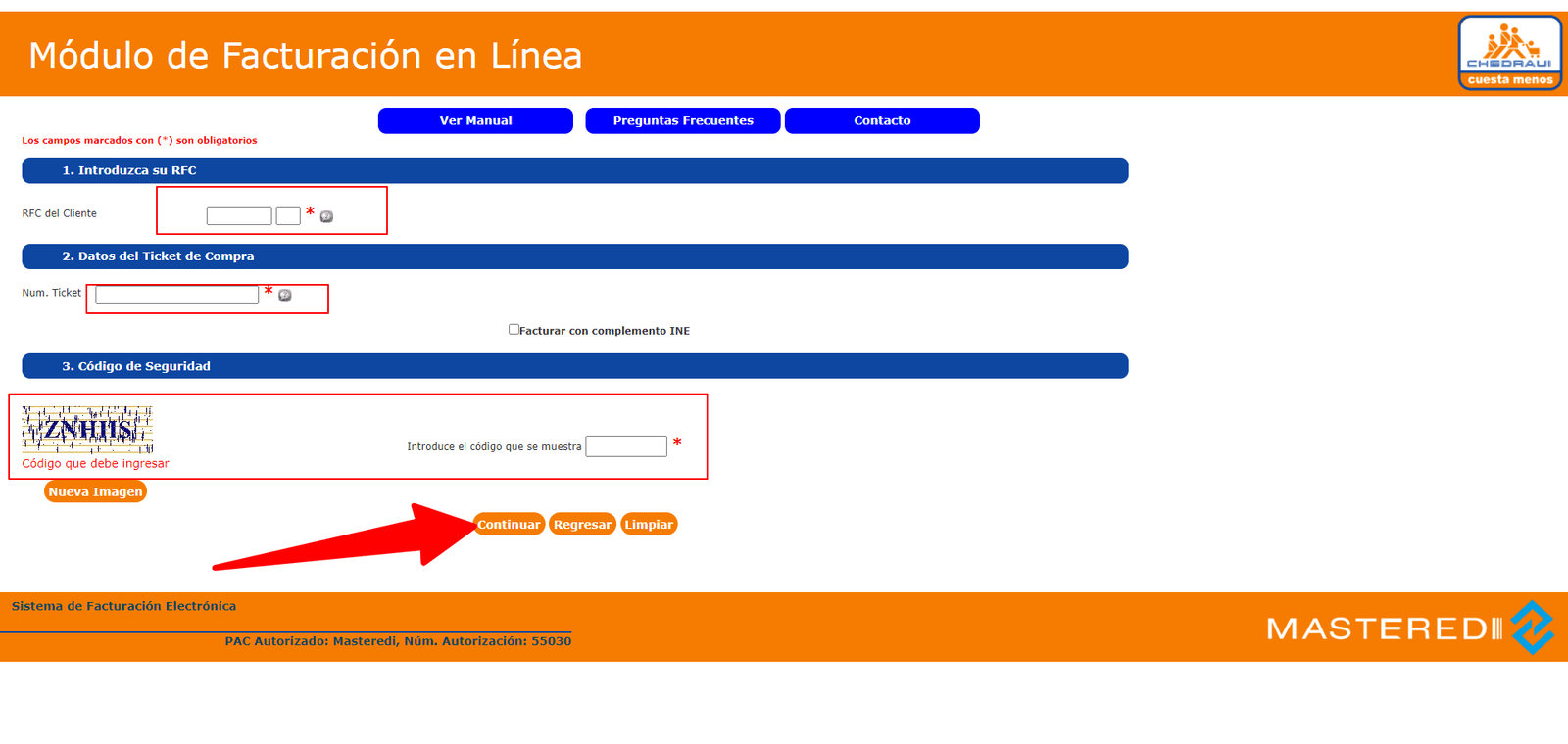 ingresar rfc y ticket facturar Chedraui Facturar Tickets ADN Fiscal