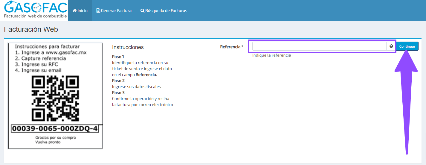 ingresar ticket Gasofac facturar Facturar Tickets ADN Fiscal