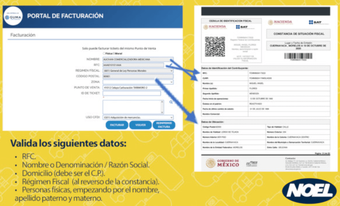 ingresar ticket gas noel facturacion Facturar Tickets ADN Fiscal