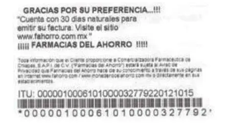 itu ejemplo ticket facturar Farmacias del Ahorro Facturar Tickets ADN Fiscal