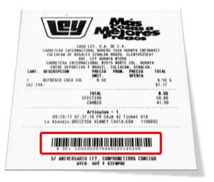 Ejemplo ticket facturar Ley Facturar Tickets ADN Fiscal